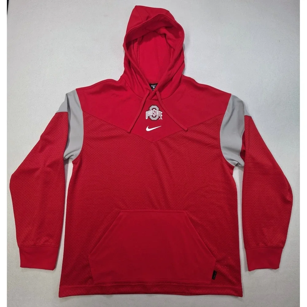 Ohio State Buckeyes Nike Hoodie Mens M JERSEY MESH PANALS Team Issued UNIQUE